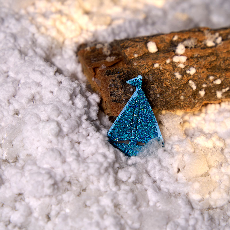 Biologiskt nedbrytbar snöflock