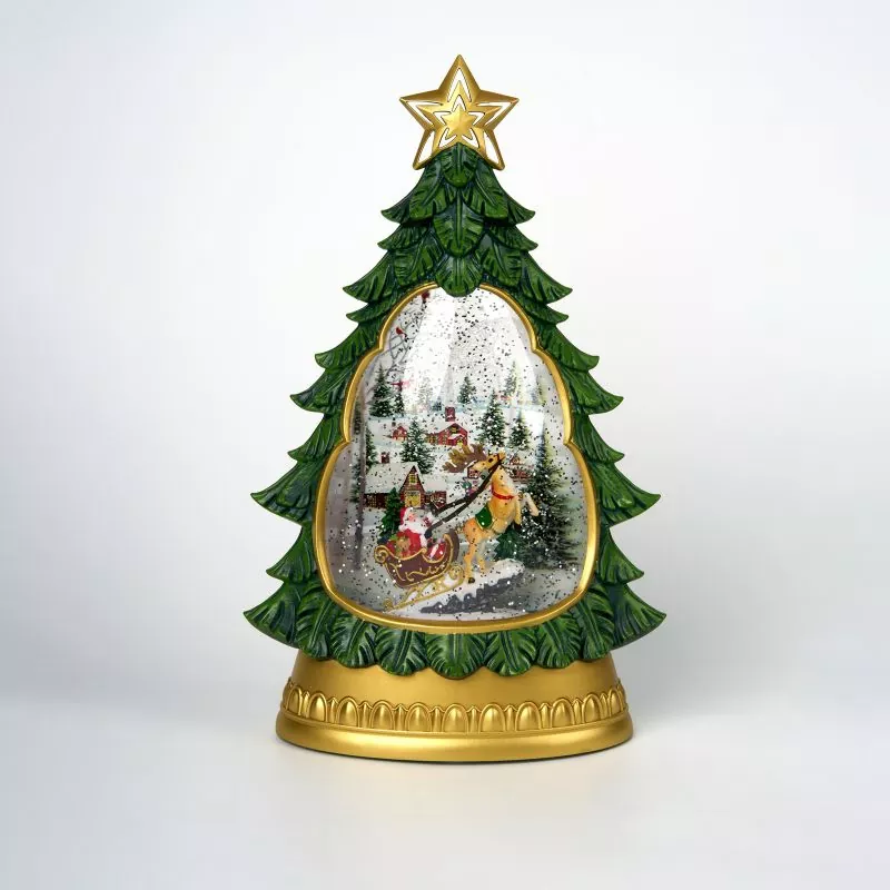 Julgran Snow Globe