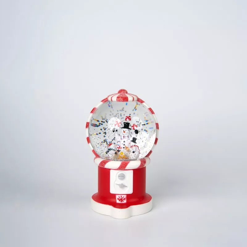 Crystal Snowman Snow Globe